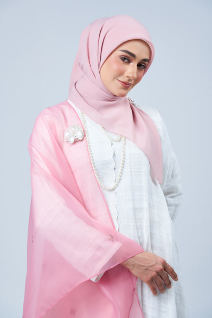 Selendang Rhea in Seroja [Dusty Pink]