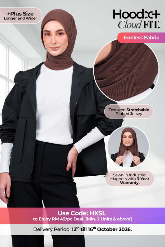 HoodX+ CloudFit in Rich Brown