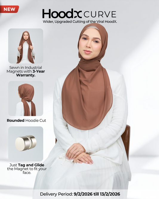 HoodX Curve in Rich Brown