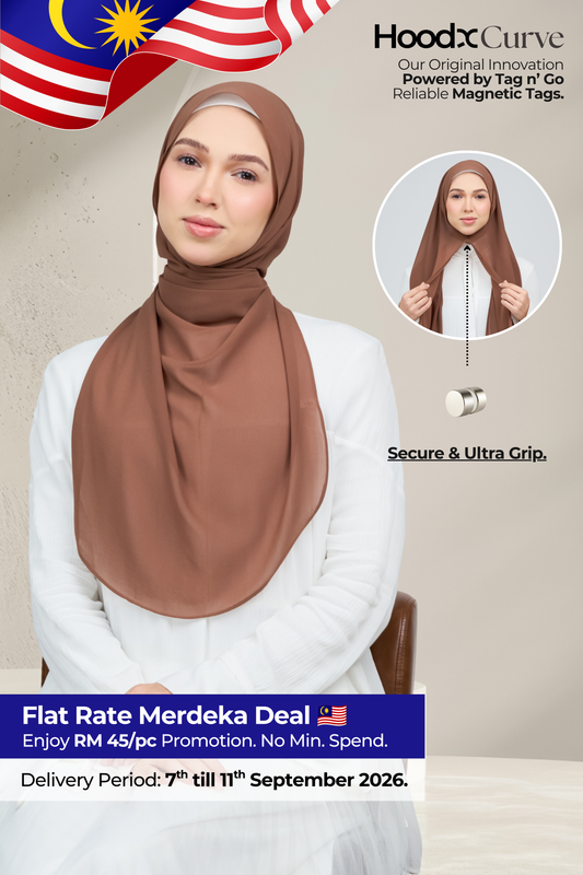 HoodX Curve in Rich Brown