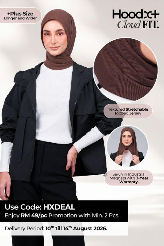 [★ New Colour] HoodX+ CloudFit in Rich Brown