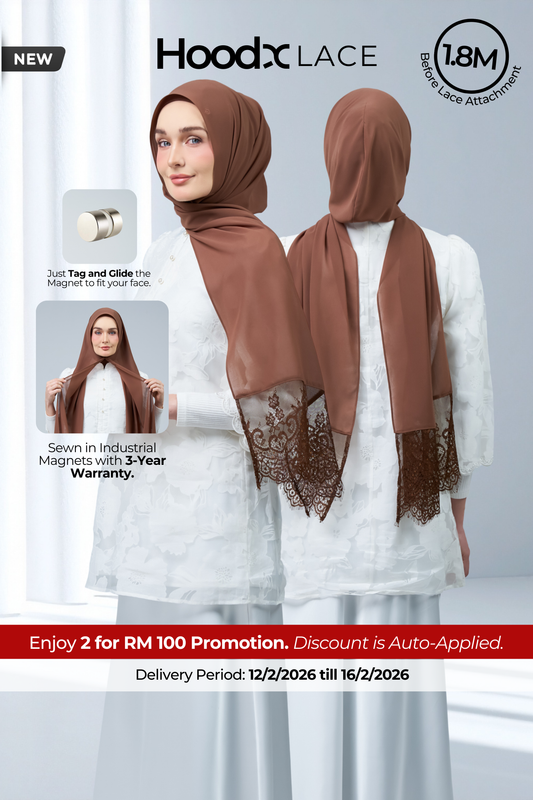 HoodX Lace in Rich Brown