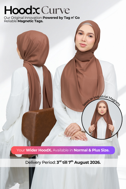 HoodX Curve in Rich Brown