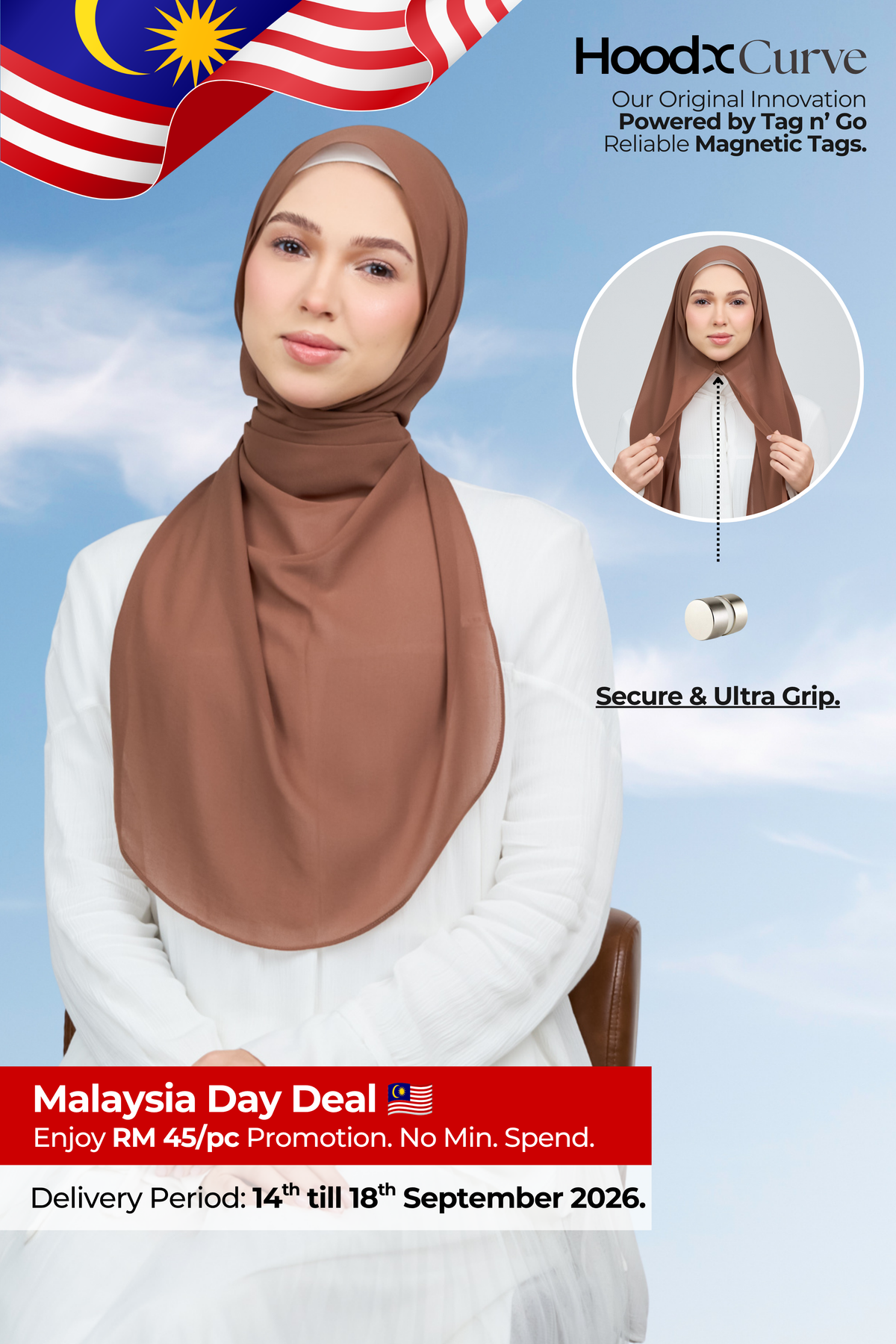 HoodX Curve in Rich Brown