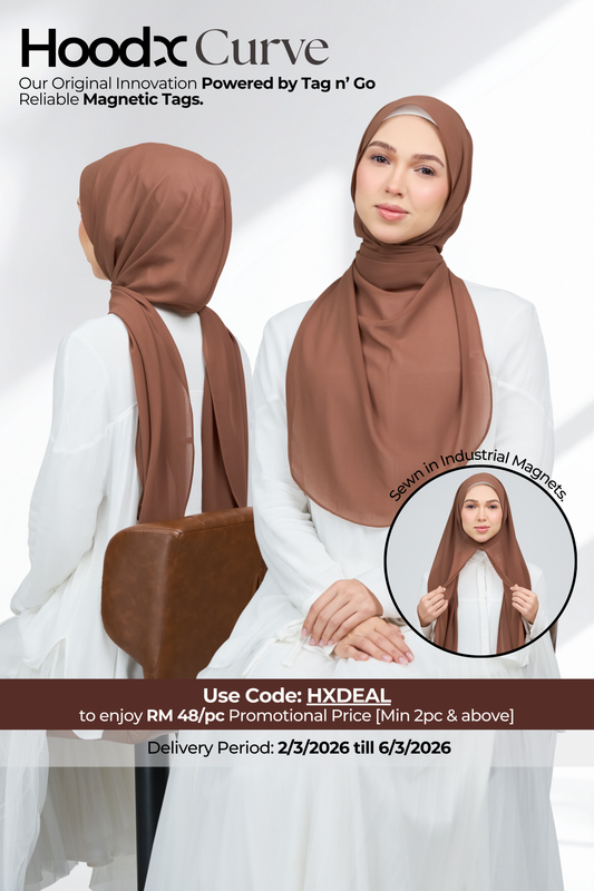 HoodX Curve in Rich Brown