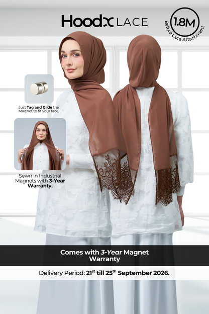 HoodX Lace in Rich Brown
