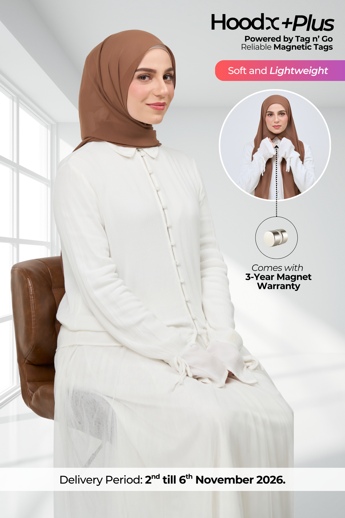 HoodX⁺Plus in Rich Brown