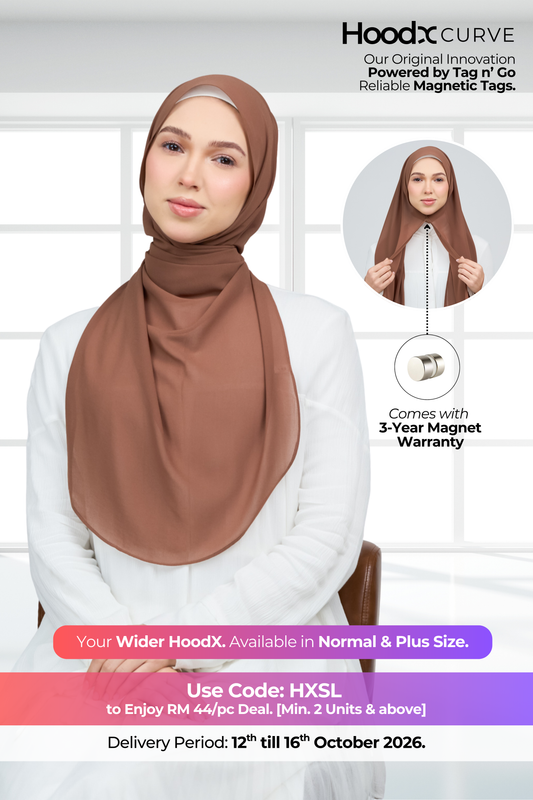 HoodX Curve in Rich Brown