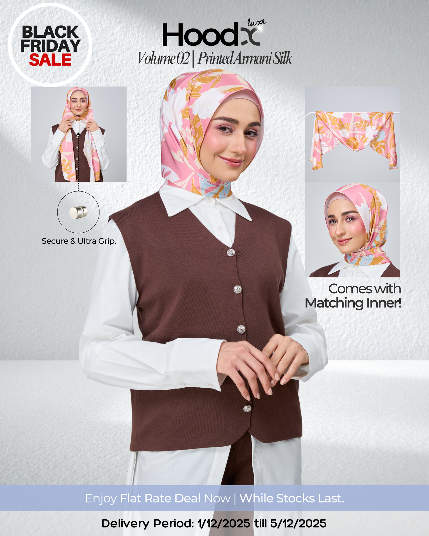 [BFS] HoodX Printed Set in Rosaline