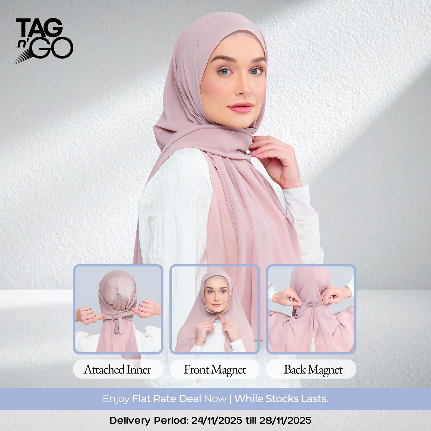 3IN1 Instant Faith Tag n' Go in Rose Latte