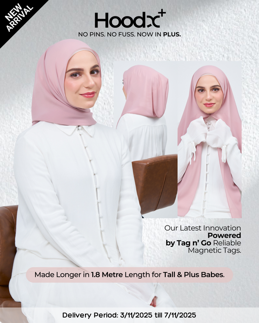 HoodX⁺Plus in Rose