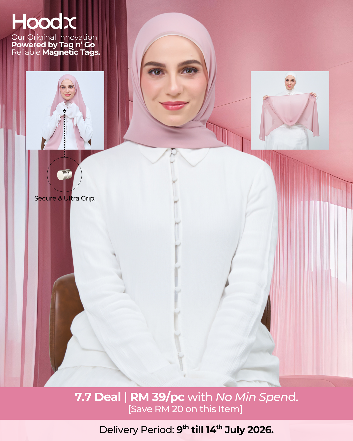 [7.7 Deal] HoodX in Rose