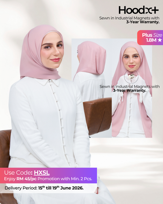 HoodX⁺Plus in Rose