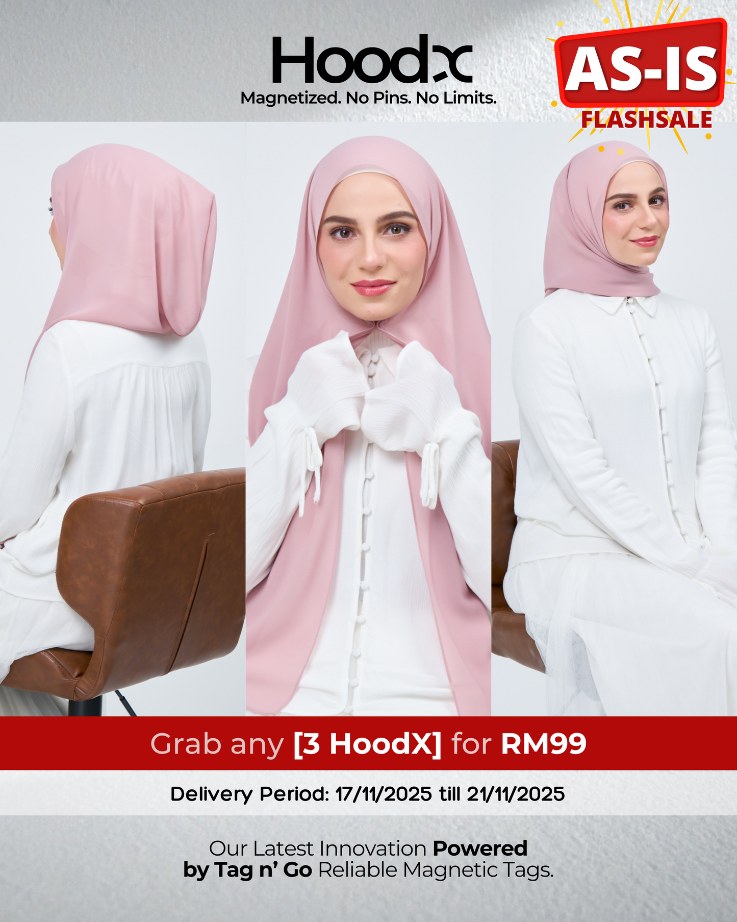 [As-Is] HoodX in Rose