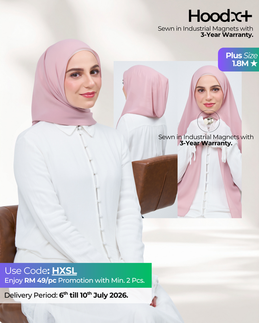 HoodX⁺Plus in Rose