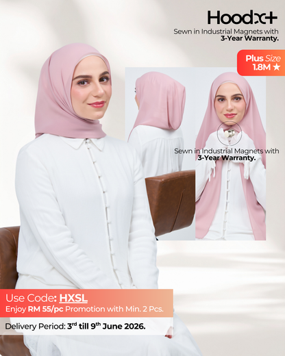 HoodX⁺Plus in Rose