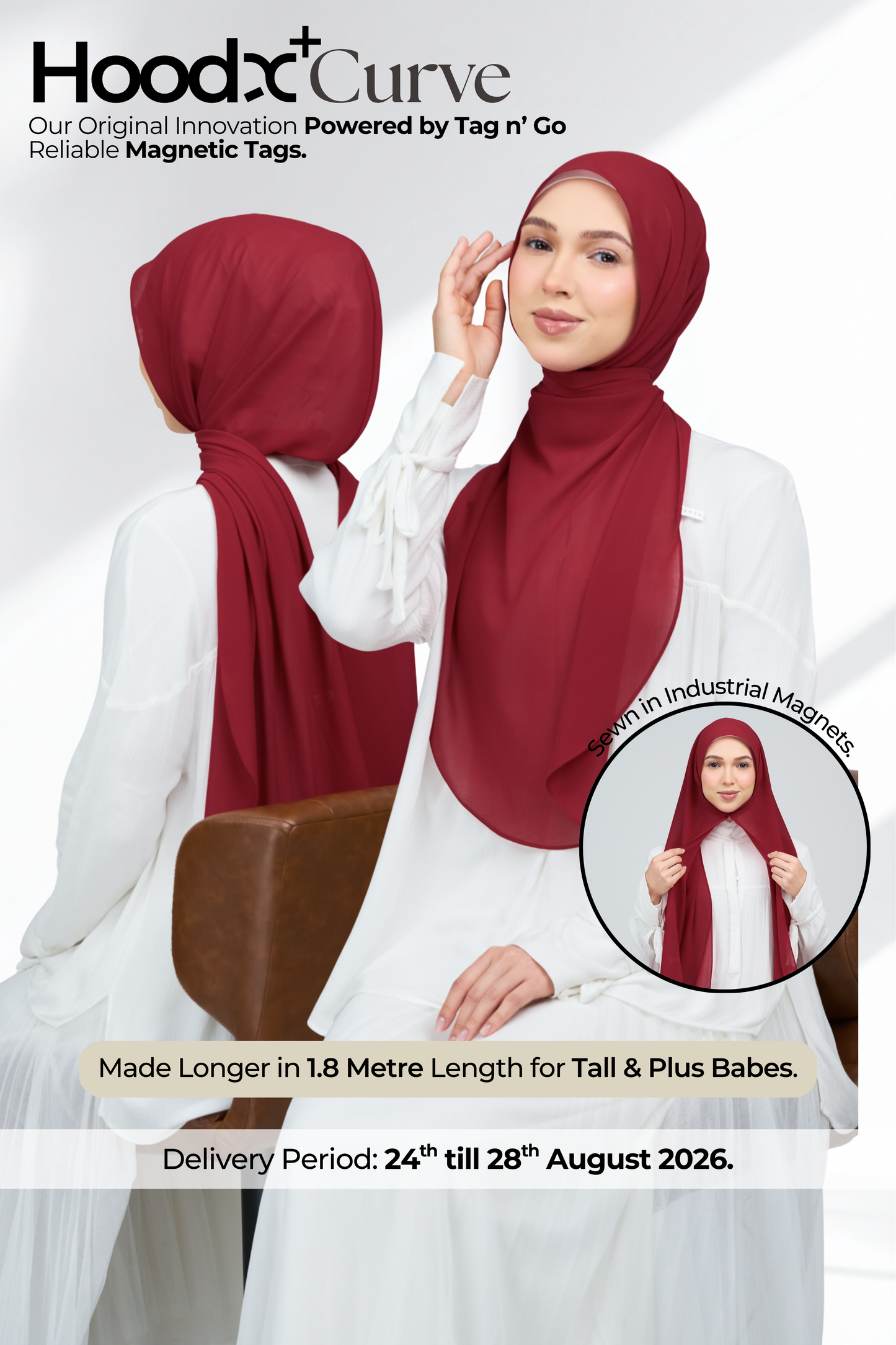 HoodX Curve in Rouge