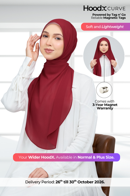 HoodX Curve in Rouge