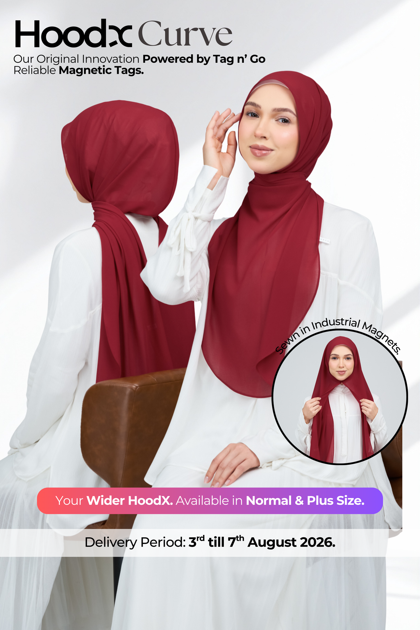 HoodX Curve in Rouge