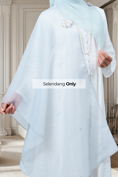 Selendang Rhea in Embun [Light Tiffany]