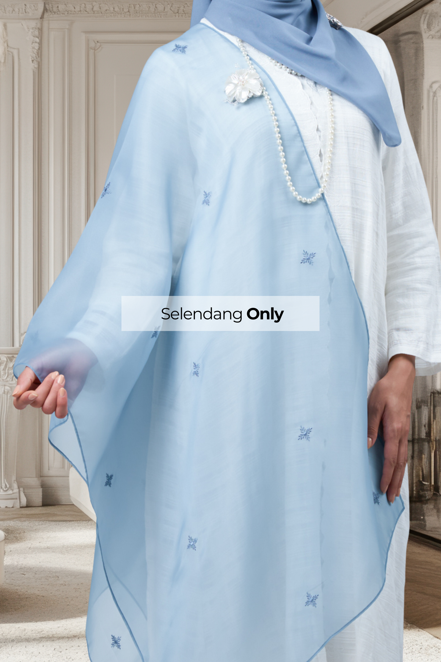 Selendang Rhea in Laila [Deep Blue]