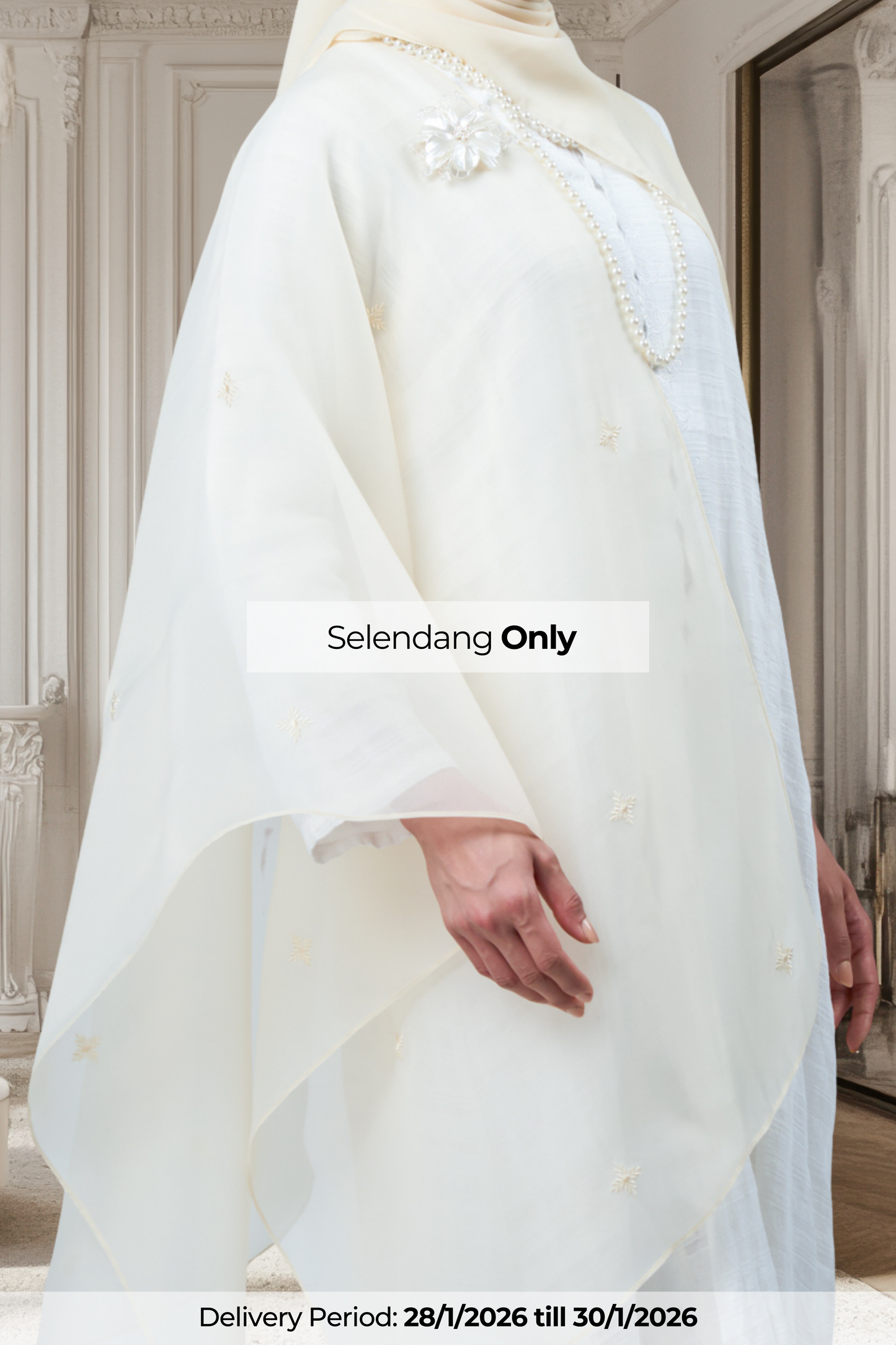 Selendang Rhea in Lestari [Nude Yellow]