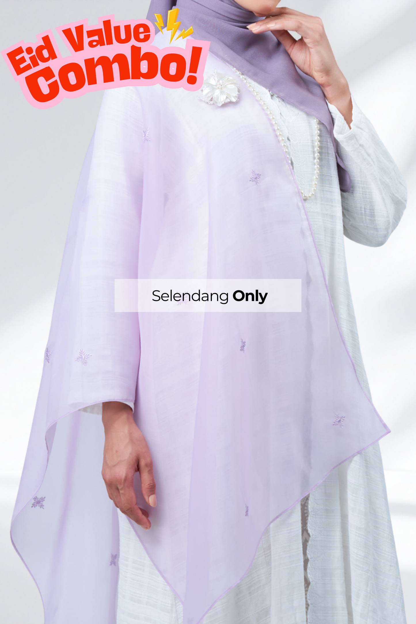 HX Curve x Rhea Selendang in Dusty Orchid