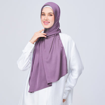 Instant Tag n' Go Shawl | Satin Bulle in Dark Orchid