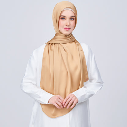 Instant Tag n' Go Shawl | Satin Bulle in Gold
