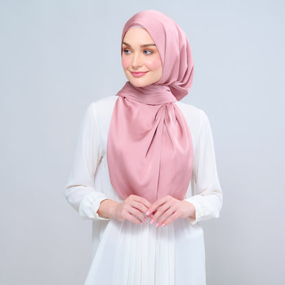 [As-Is] Instant Tag n' Go Shawl | Satin Bulle in Dusty Pink