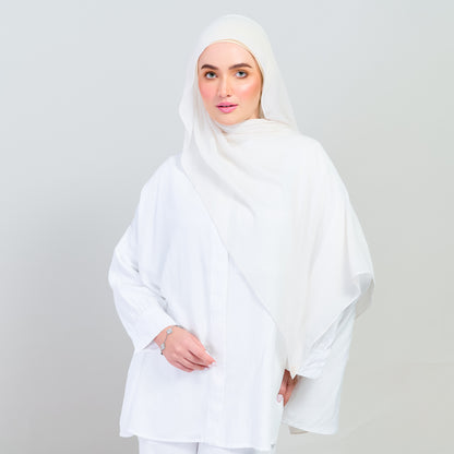 Ironless Elle Shawl in Light Beige