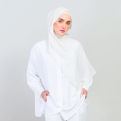 Ironless Elle Shawl in Light Beige