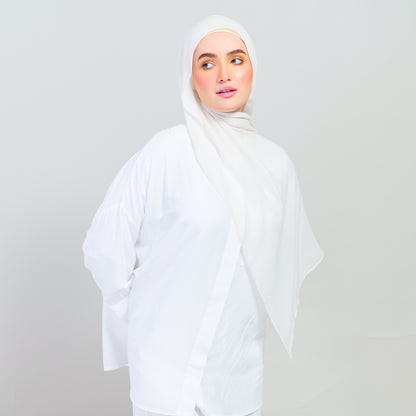 Ironless Elle Shawl in Light Beige