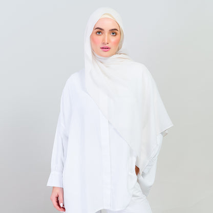 Ironless Elle Shawl in Light Beige