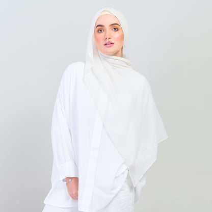 Ironless Elle Shawl in Light Beige