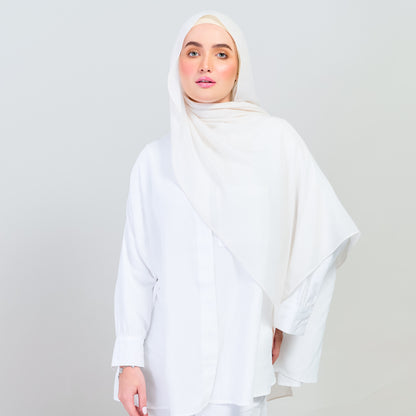 Ironless Elle Shawl in Light Beige