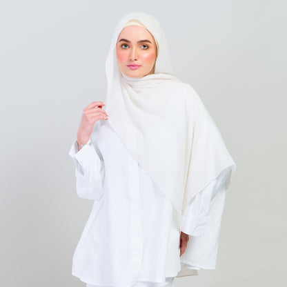 Ironless Elle Shawl in Light Beige