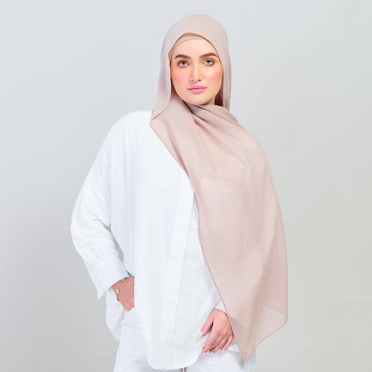 Ironless Elle Shawl in Chai
