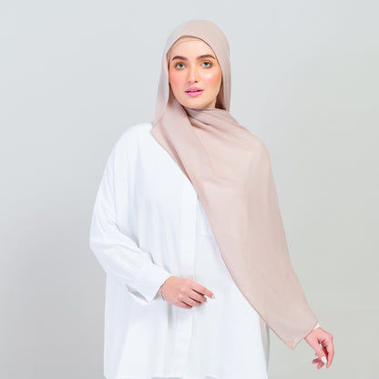 Ironless Elle Shawl in Chai