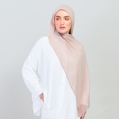 Ironless Elle Shawl in Chai