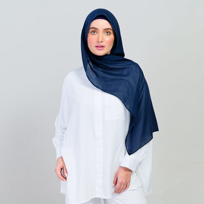 Ironless Elle Shawl in Navy