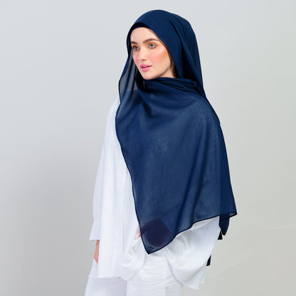 Ironless Elle Shawl in Navy