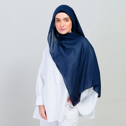 Ironless Elle Shawl in Navy