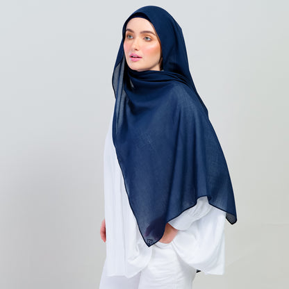 Ironless Elle Shawl in Navy