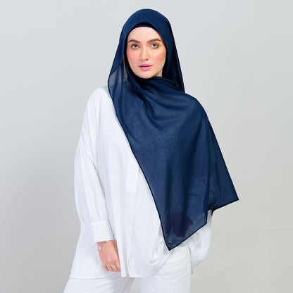 Ironless Elle Shawl in Navy