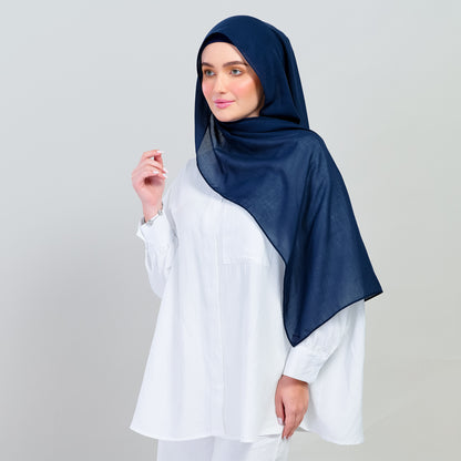 Ironless Elle Shawl in Navy