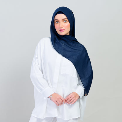 Ironless Elle Shawl in Navy