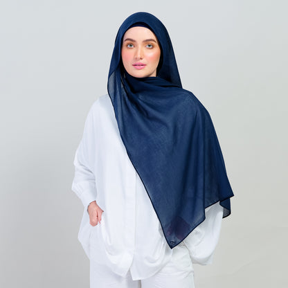 Ironless Elle Shawl in Navy