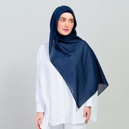 Ironless Elle Shawl in Navy