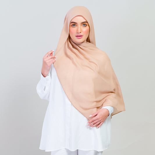 Ironless Elle Shawl in Nude
